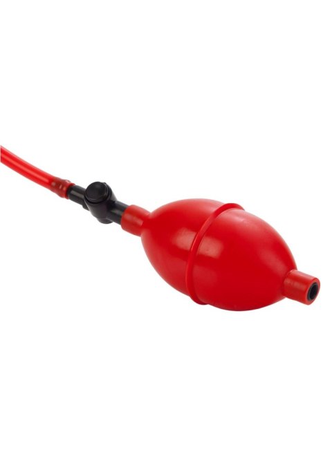Korek analny z czerwoną pompką Expandable Butt Plug