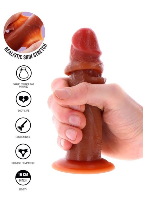 Dildo realistyczne cyberskóra karmelowe 15cm GetReal ToyJoy SCALA
