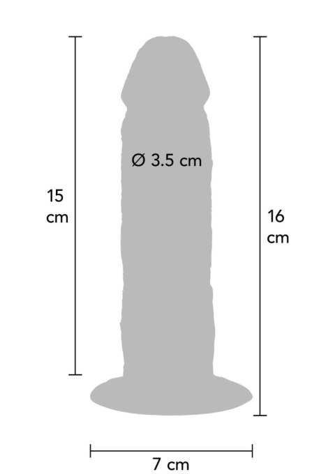 Dildo realistyczne cyberskóra karmelowe 15cm GetReal ToyJoy SCALA