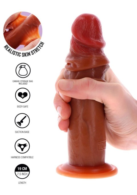 Dildo realistyczne cyberskóra karmelowe 19cm GetReal ToyJoy SCALA