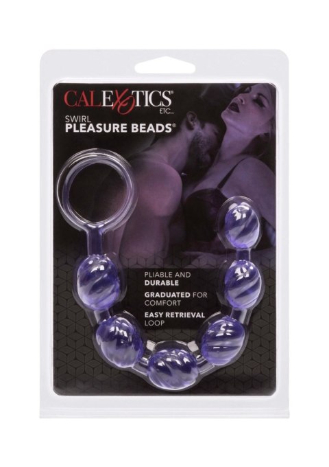 Koraliki analne fioletowe Swirl Pleasure Beads