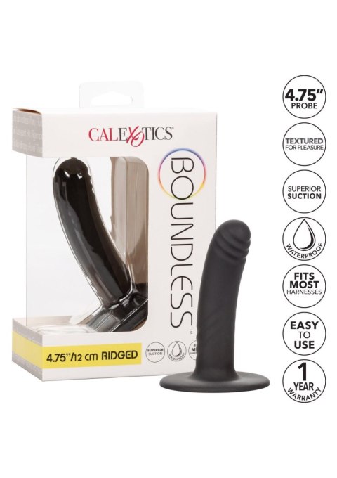 Sonda z hipoalergicznego silikonu czarna 4.75/12cm Calextics