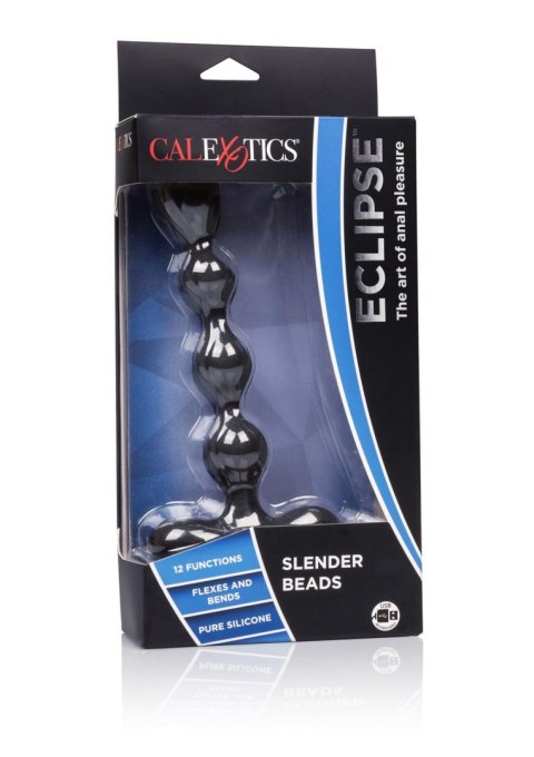 Koraliki analne z uchwytem czarne Eclipse Slender Beads