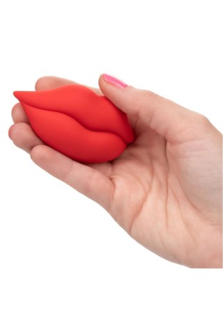 Mini Wibrator Muah Lips 8,3 cm Silikonowy Czerwony Naughty Bits