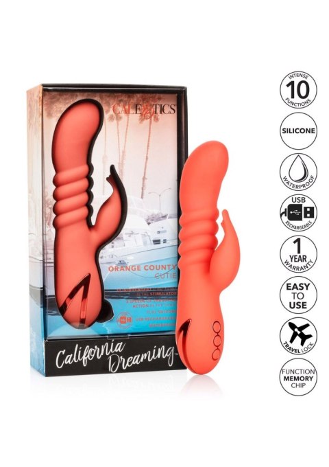 Króliczek Z Funkcją Pchania I Pamięcią Ustawień Pomarańczowy - ORANGE COUNTY CUTIE ORANGE CALIFORNIA DREAMING™