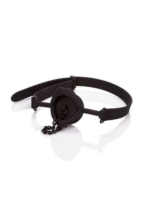 Rozwieracz do ust zamykany czarny Scandal Silicone Stopper Gag