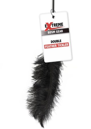 Piórko do łaskotania czarne Double Feather Tickler Black SCALA