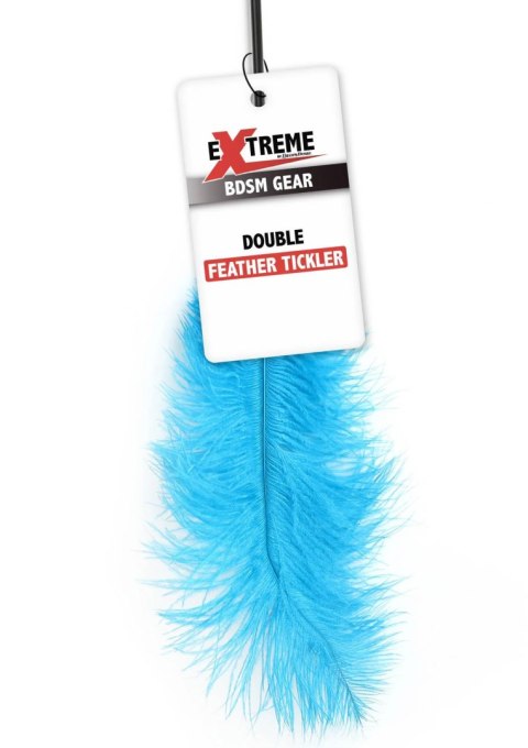 Piórko do łaskotania błękitne Double Feather Tickler Skyblue SCALA
