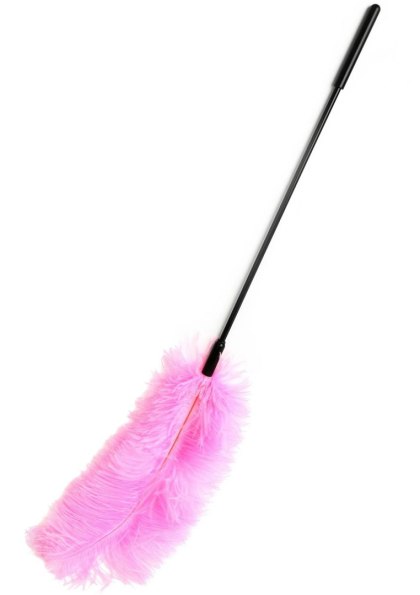 Piórko do łaskotania różowe Double Feather Tickler Pink SCALA