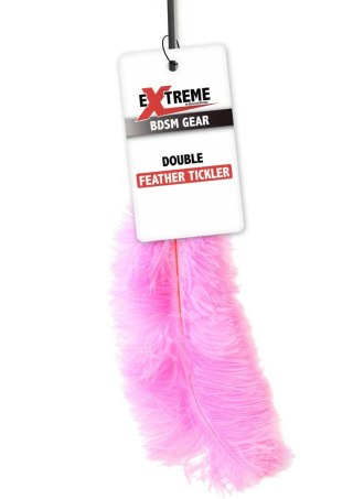 Piórko do łaskotania różowe Double Feather Tickler Pink SCALA