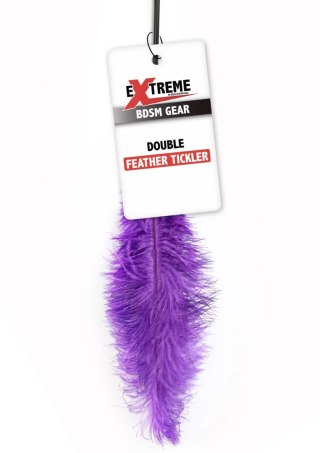 Piórko do łaskotania fioletowe Double Feather Tickler Purple SCALA