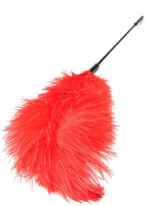 Piórko do łaskotania czerwone Double Feather Tickler Red SCALA
