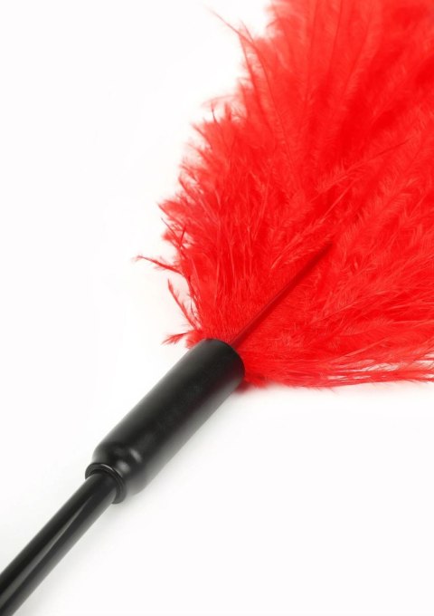 Piórko do łaskotania czerwone Double Feather Tickler Red SCALA