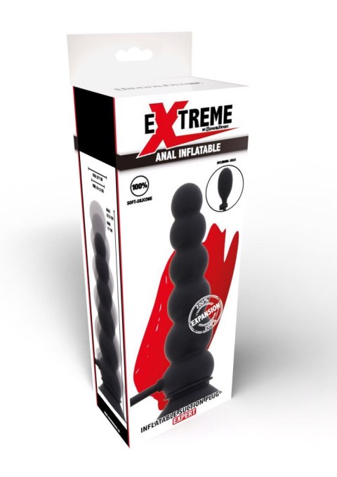 Koraliki analne pompowane czarne dla zaawansowanych Hidden Desire Extreme