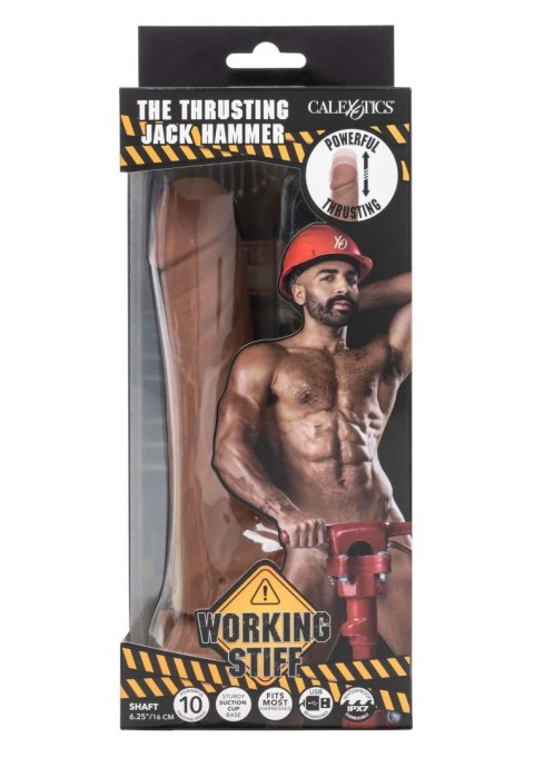 Wibrator Teleskopowy z Funkcją Pchnięć i Przyssawką – The Thrusting Jack Hammer