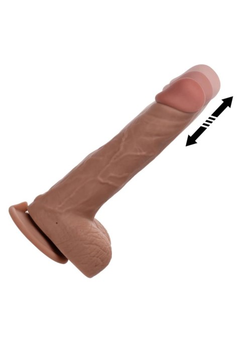 Wibrator Teleskopowy z Funkcją Pchnięć i Przyssawką – The Thrusting Jack Hammer