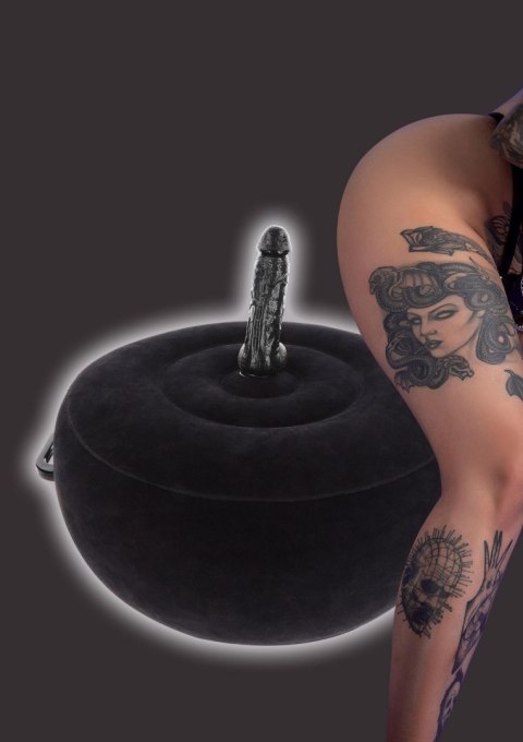 Piłka miłości czarna Inflatable Fuck Seat w. Remote