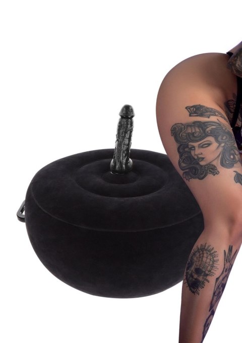 Piłka miłości czarna Inflatable Fuck Seat w. Remote