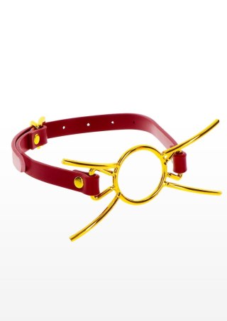 Rozwieracz do ust złoto i czerwień Open Mouth Spider Gag