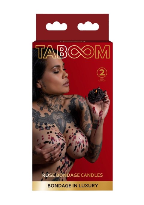 Świece niskotemperaturowe Rose Bondage Candles 2szt. Taboom