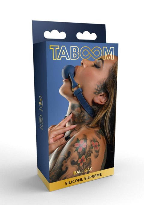 Knebel niebieski Silicone Mouth Gag