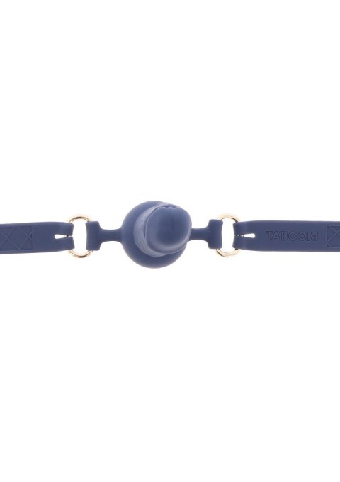 Knebel z dildem niebieski Silicone Penis Ball Gag
