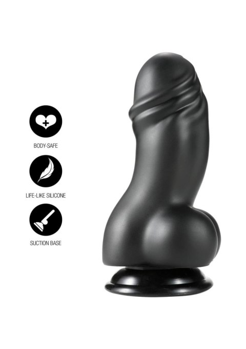 Dildo z przyssawką czarne 19cm INFERNO Fat Boys Dildo PVC SCALA