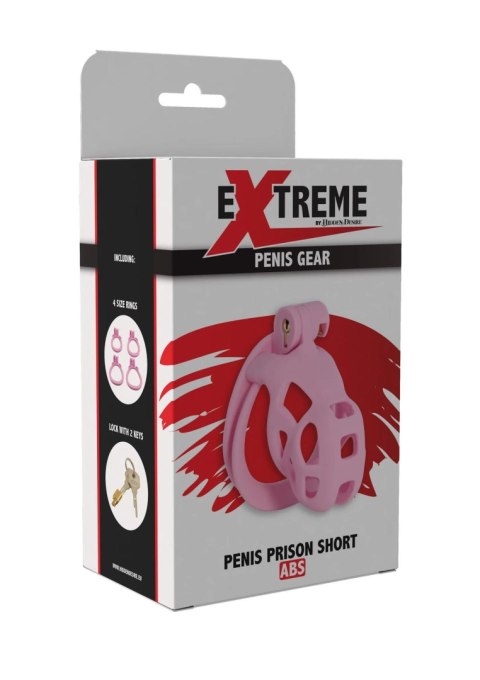 Pas cnoty na penisa krótki różowy EXTREME