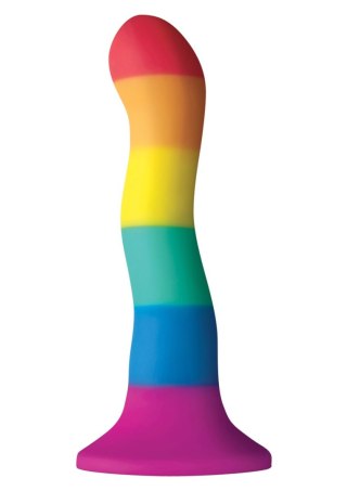 Dildo silikonowe tęczowe 19cm Pride Edition Colours Wave Dildo Multicolor SCALA