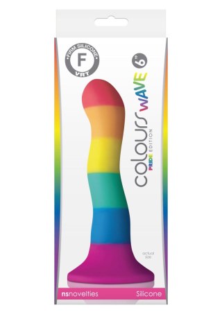 Dildo silikonowe tęczowe 19cm Pride Edition Colours Wave Dildo Multicolor SCALA