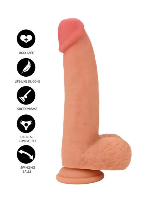 Dildo realistyczne naturalne 19cm INFERNO SCALA