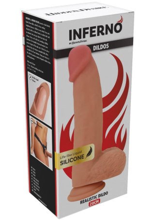Dildo realistyczne naturalne 20cm INFERNO SCALA