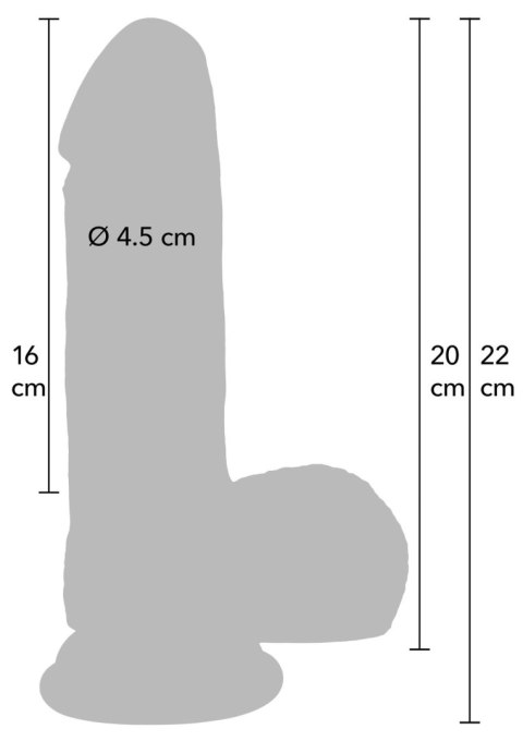 Dildo realistyczne naturalne 20cm INFERNO SCALA