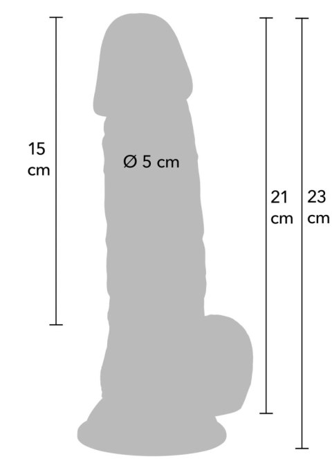 Dildo realistyczne naturalne 21cm SCALA