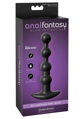 Koraliki analne z uchwytem czarne Rechargeable Anal Beads