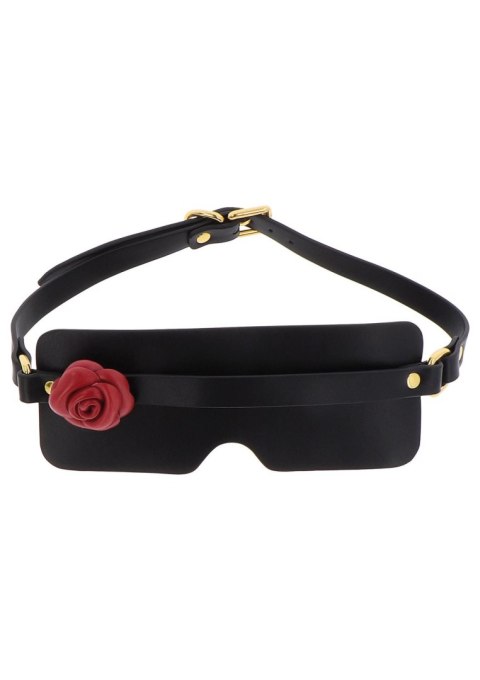 Maska na oczy czarna z różyczką Wild Roses Blindfold Taboom