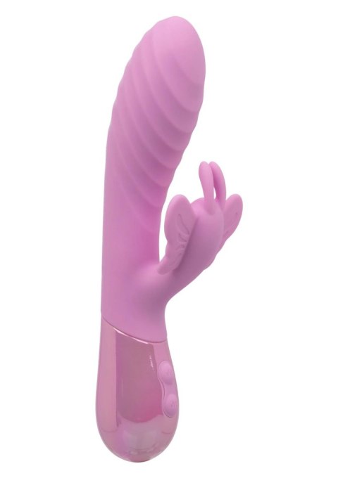 Wibrator Motylek Falisty Trzon Dwusilnikowy Silikonowy USB - AURA Aura Dual Flutter