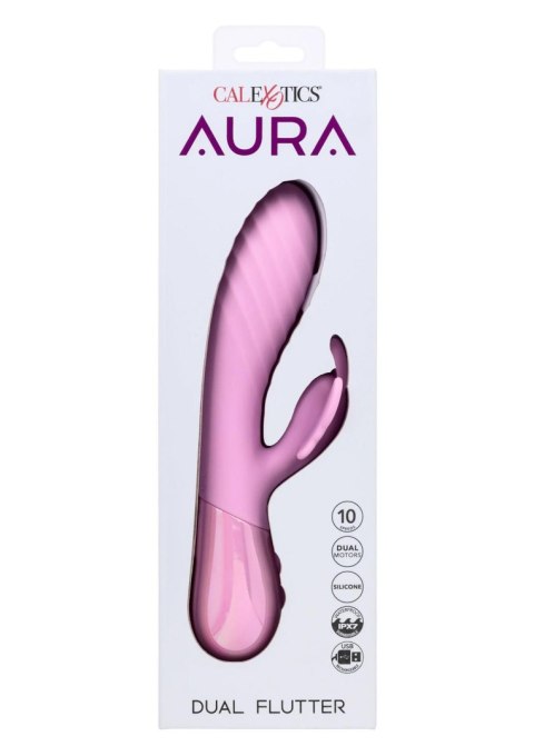 Wibrator Motylek Falisty Trzon Dwusilnikowy Silikonowy USB - AURA Aura Dual Flutter