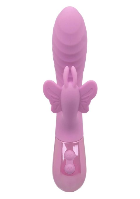 Wibrator Motylek Falisty Trzon Dwusilnikowy Silikonowy USB - AURA Aura Dual Flutter