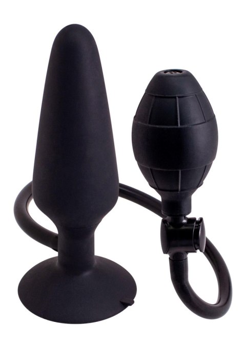 Korek analny pompowany czarny Inflatable Butt Plug L