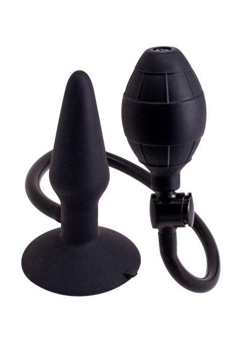 Korek analny pompowany czarny Inflatable Butt Plug S