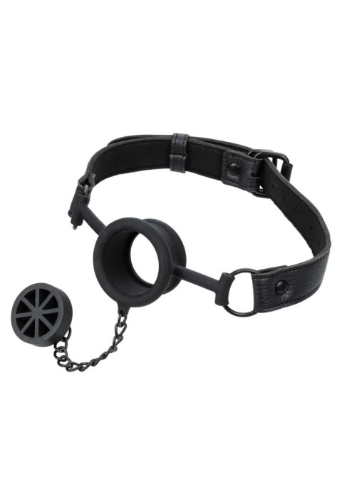 Rozwieracz do ust zamykany czarny Stopper Gag