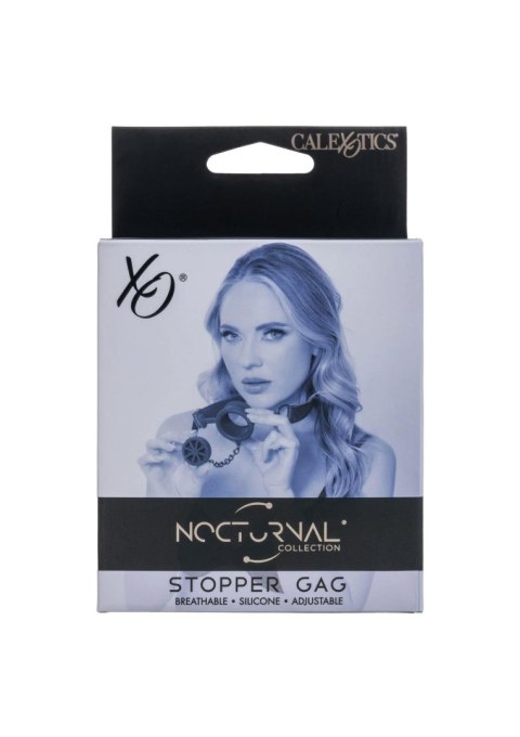 Rozwieracz do ust zamykany czarny Stopper Gag