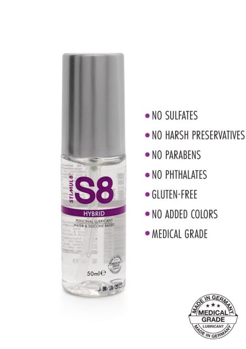 Lubrykant hybrydowy S8 Hybrid Lube Natural 50ml