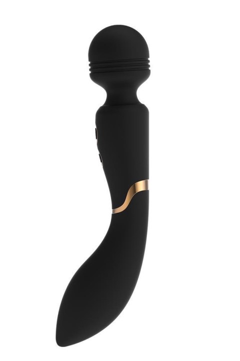 Masażer Różdżka 2 Silniki 10 Trybów Wibracji Czarno-Złoty Céline Elite – Dream Toys