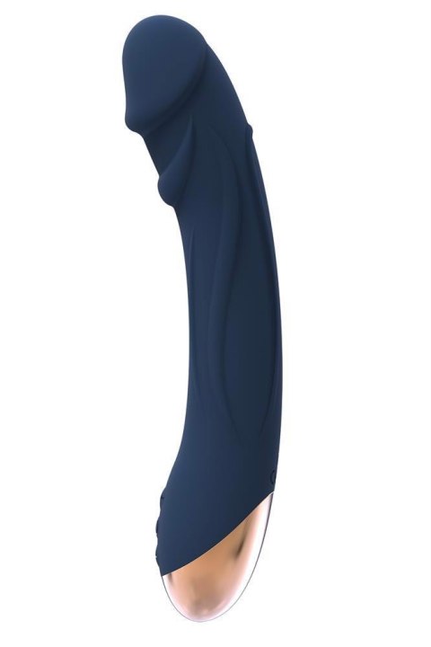 Wibrator Do Punktu G Prążkowany Z Funkcją Grzania Z Funkcjami Wibracji Silikon Medyczny - GODDESS COLLECTION BOREAS