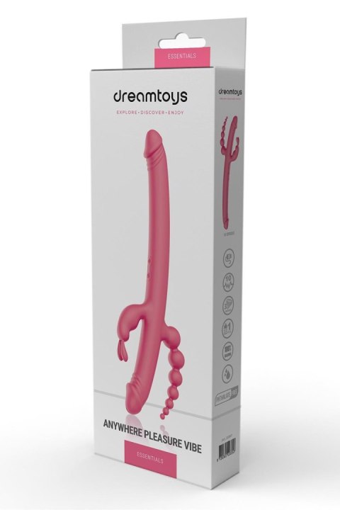 Wibrator Wielofunkcyjny Silikonowy Potrójny 3 Silniki Akumulatorowy - Essentials Anywhere Pleasure Vibe