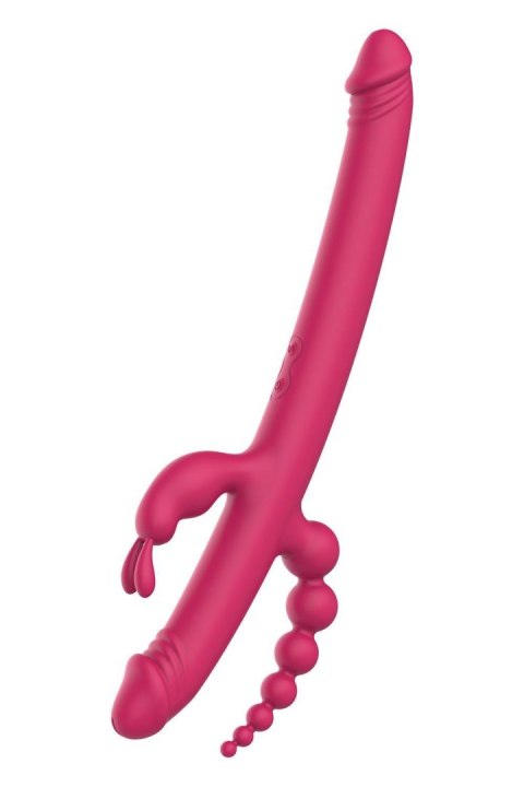 Wibrator Wielofunkcyjny Silikonowy Potrójny 3 Silniki Akumulatorowy - Essentials Anywhere Pleasure Vibe