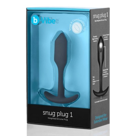 Korek analny Snug Plug 1 Black b-Vibe B-Vibe