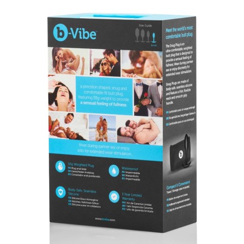 Korek analny Snug Plug 1 Black b-Vibe B-Vibe